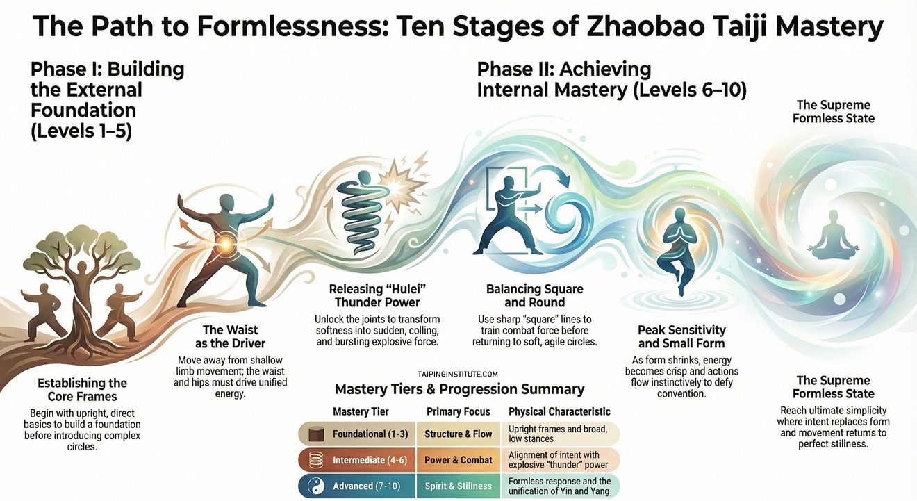 You are currently viewing Stages of skill development in Zhaobao Taijiquan